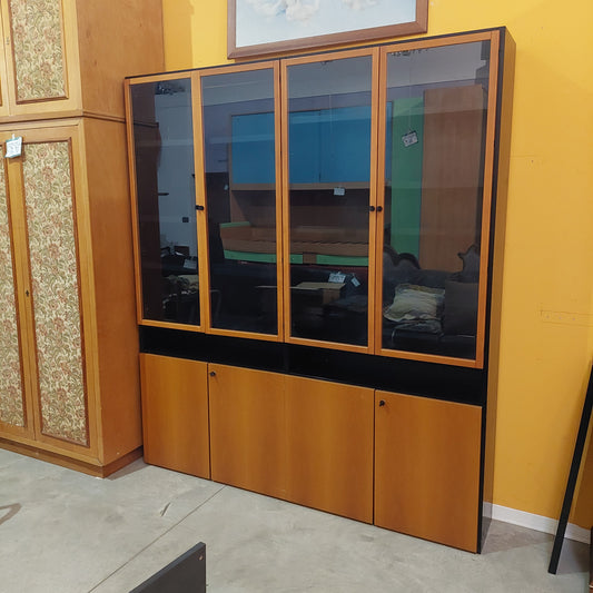 Vetrina Stretta Bicolore 8/s Cm185x33x211h