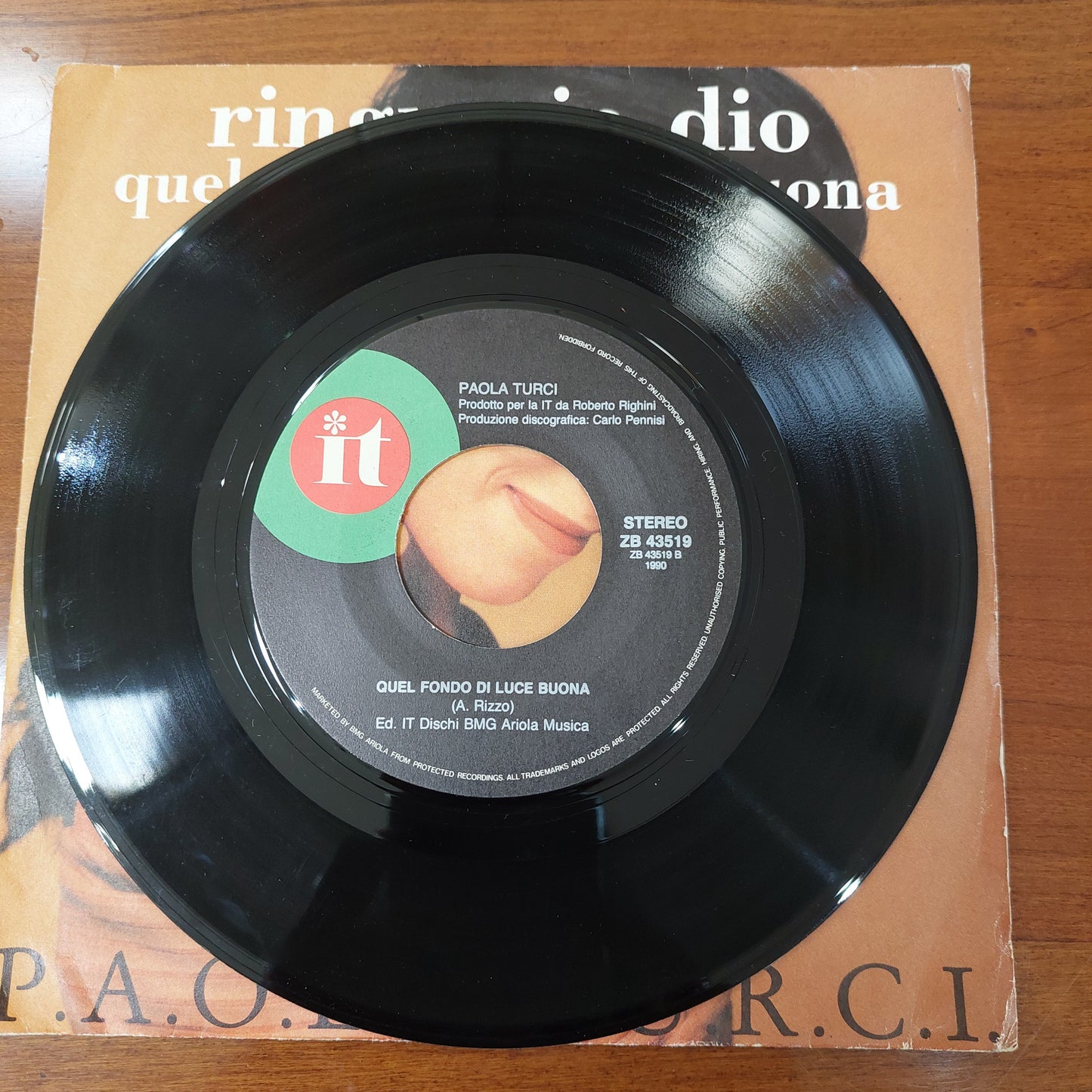 V/ringrazio Dio/quel Fondo Di Luce Buona - Paola Turchi (45 Giri)*