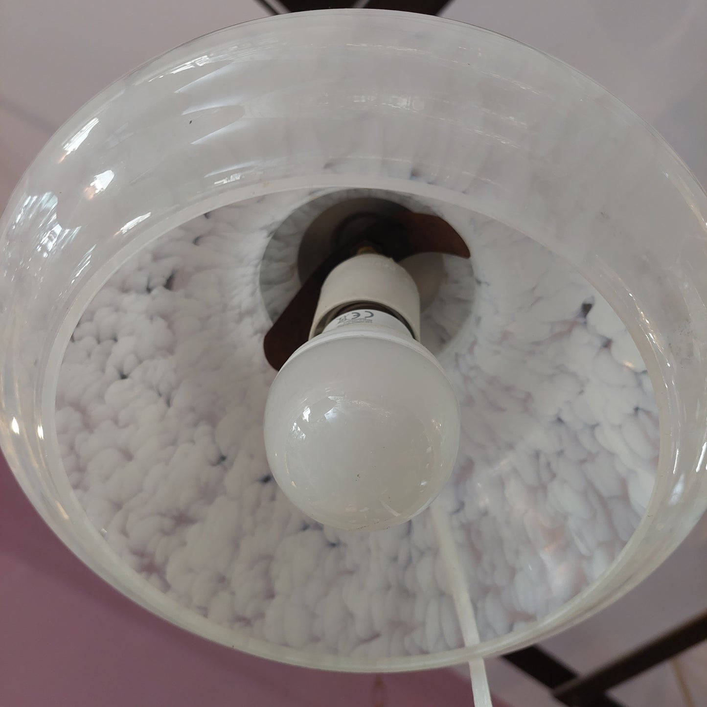 Lampadarietto Campana Vetro Di Murano 1/l