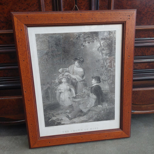 Quadro Stampa Antica "the Crowns Of Hops"
