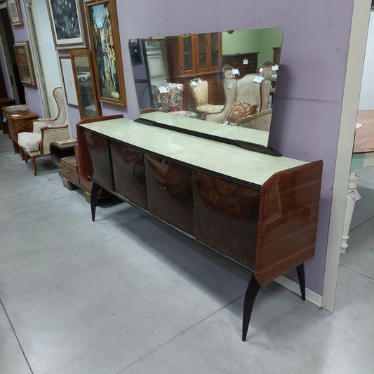 Buffet* Anni '50 Con Specchio 4/sportelli Cm200x44x150h