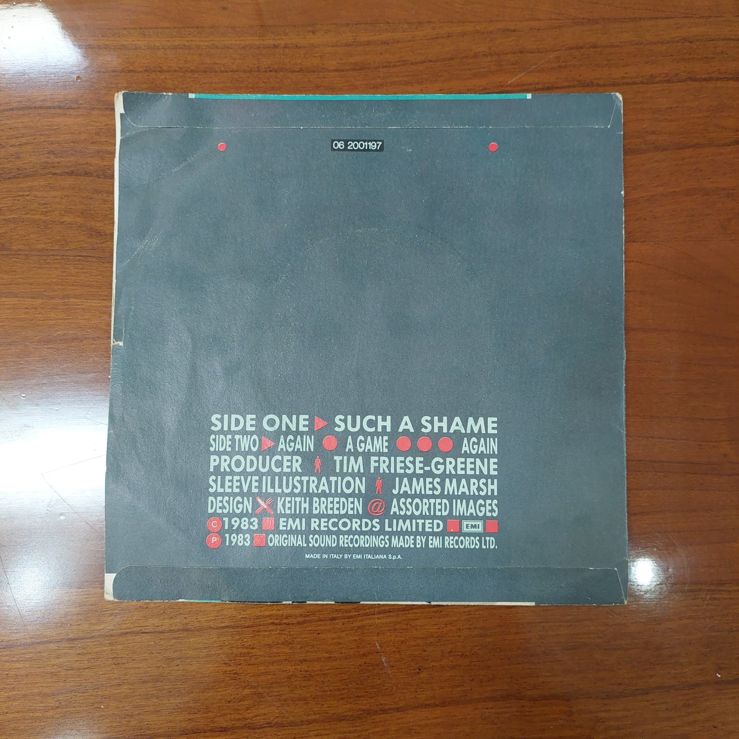 V/such A Shame - Talk Talk (45 Giri)