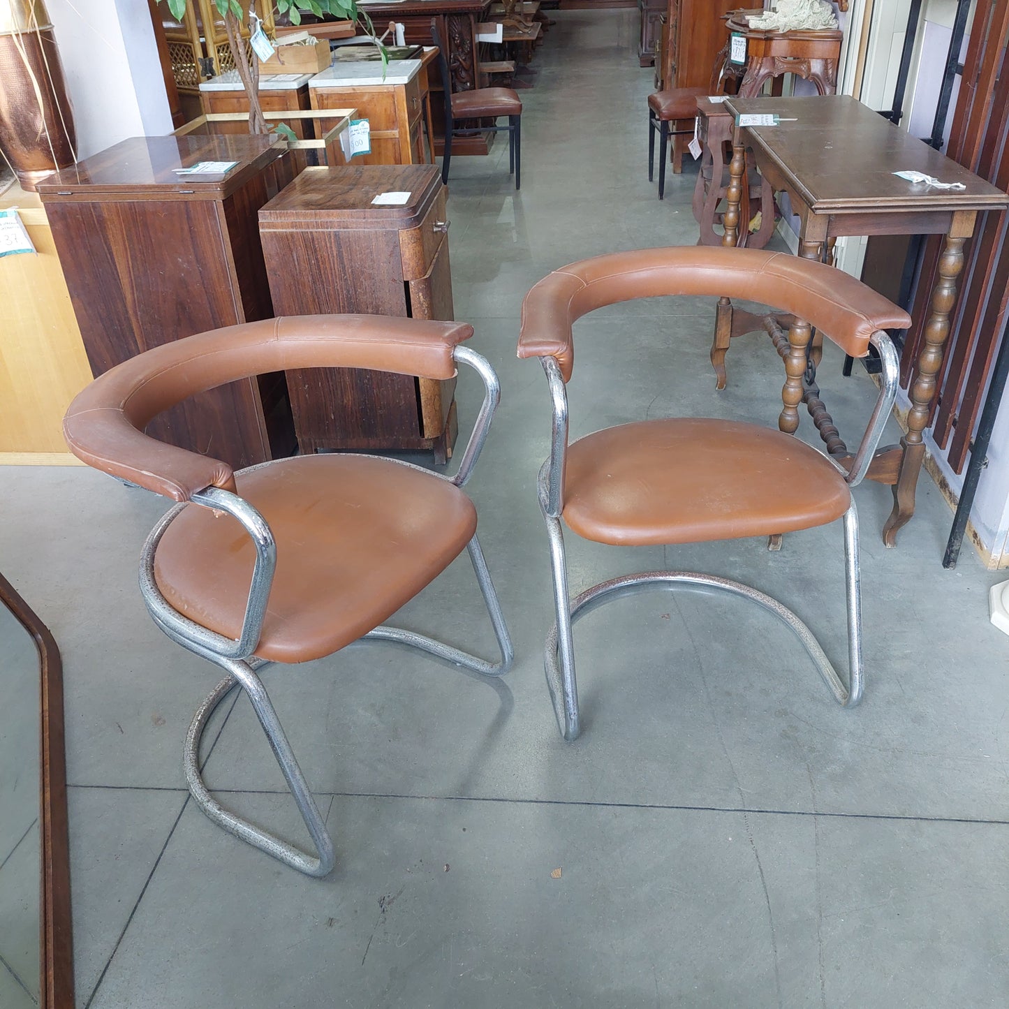Sedia Metallo* Cromato Design Giotto Stoppino Anni 70