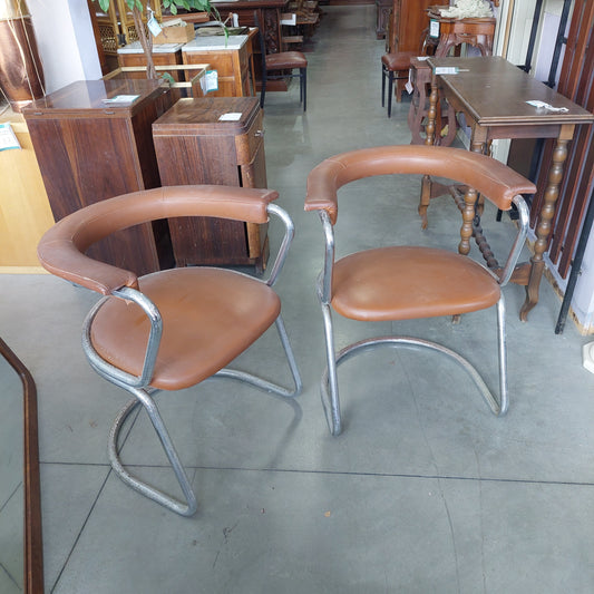 Sedia Metallo* Cromato Design Giotto Stoppino Anni 70
