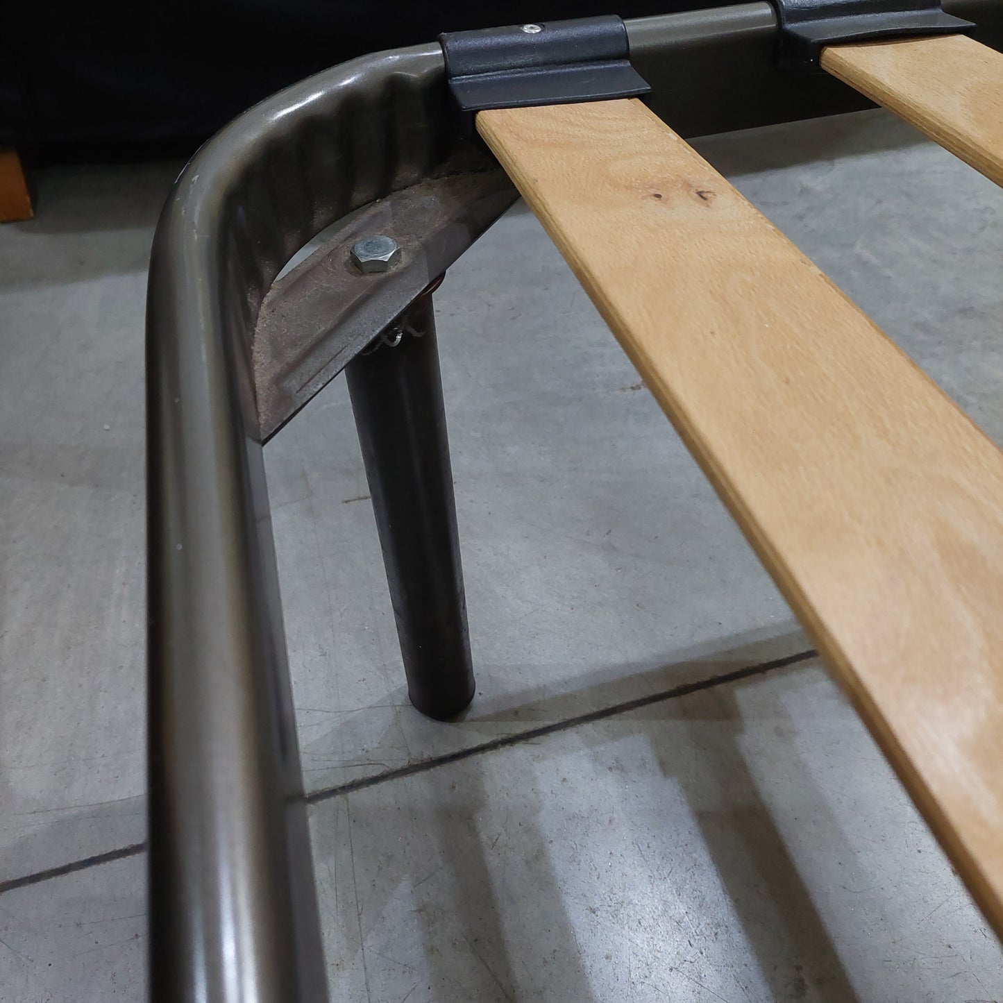 Rete Singola Doghe Legno (con Piedi)