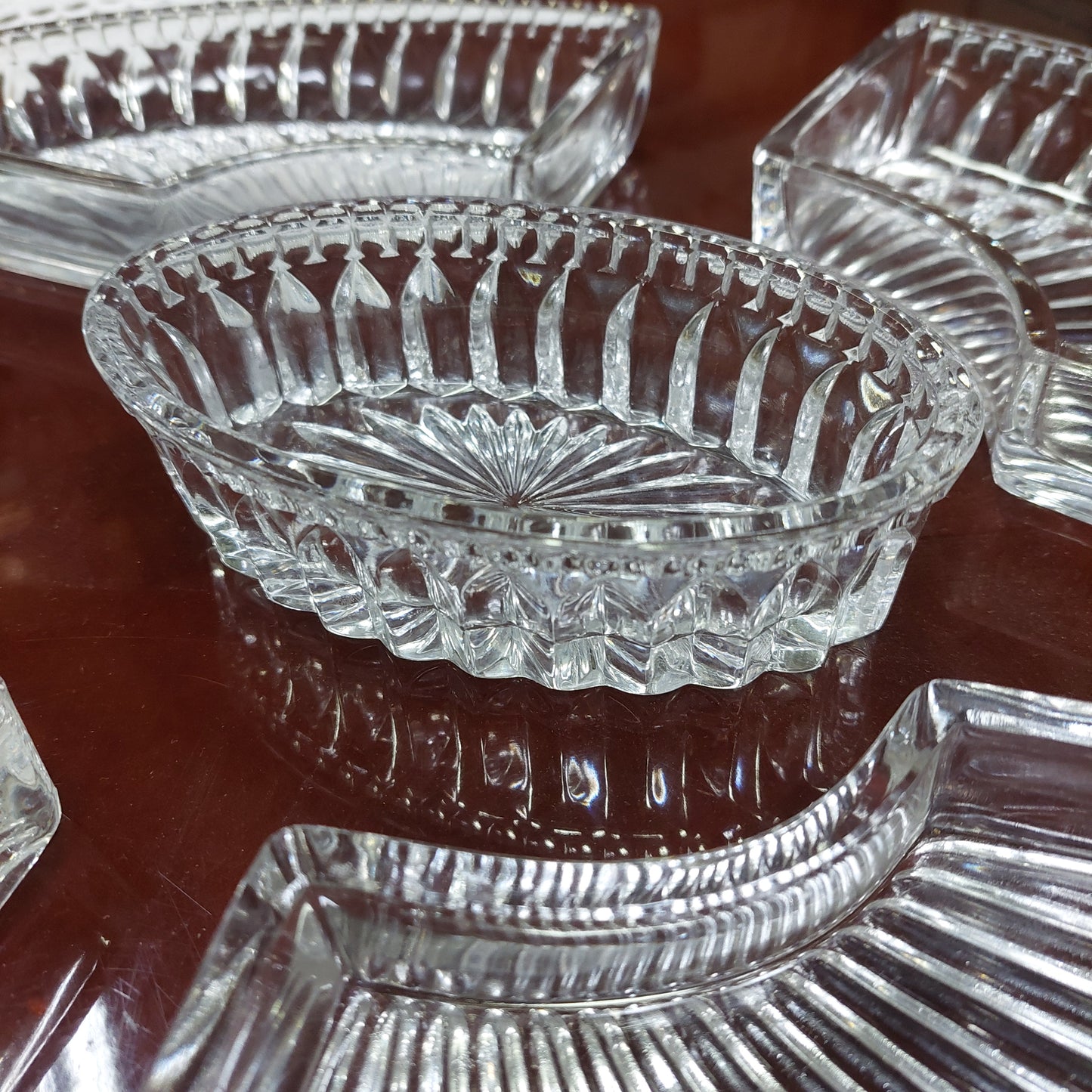 Set/5 Pezzi Antipastiera Cristallo Molato