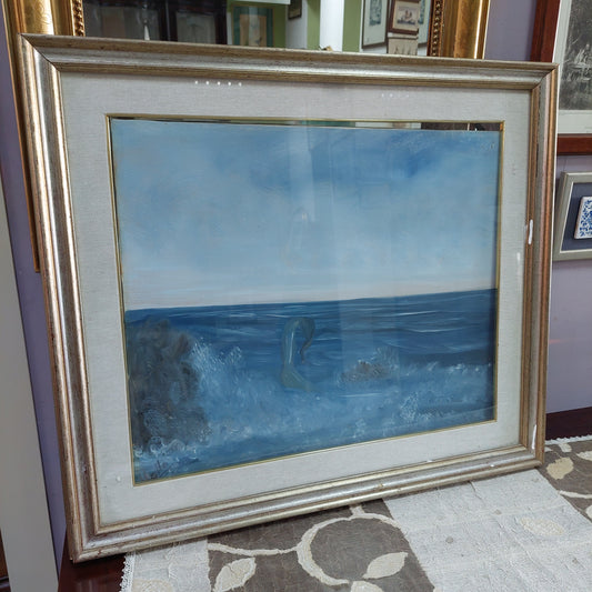 Quadro Paesaggio Donna Al Mare