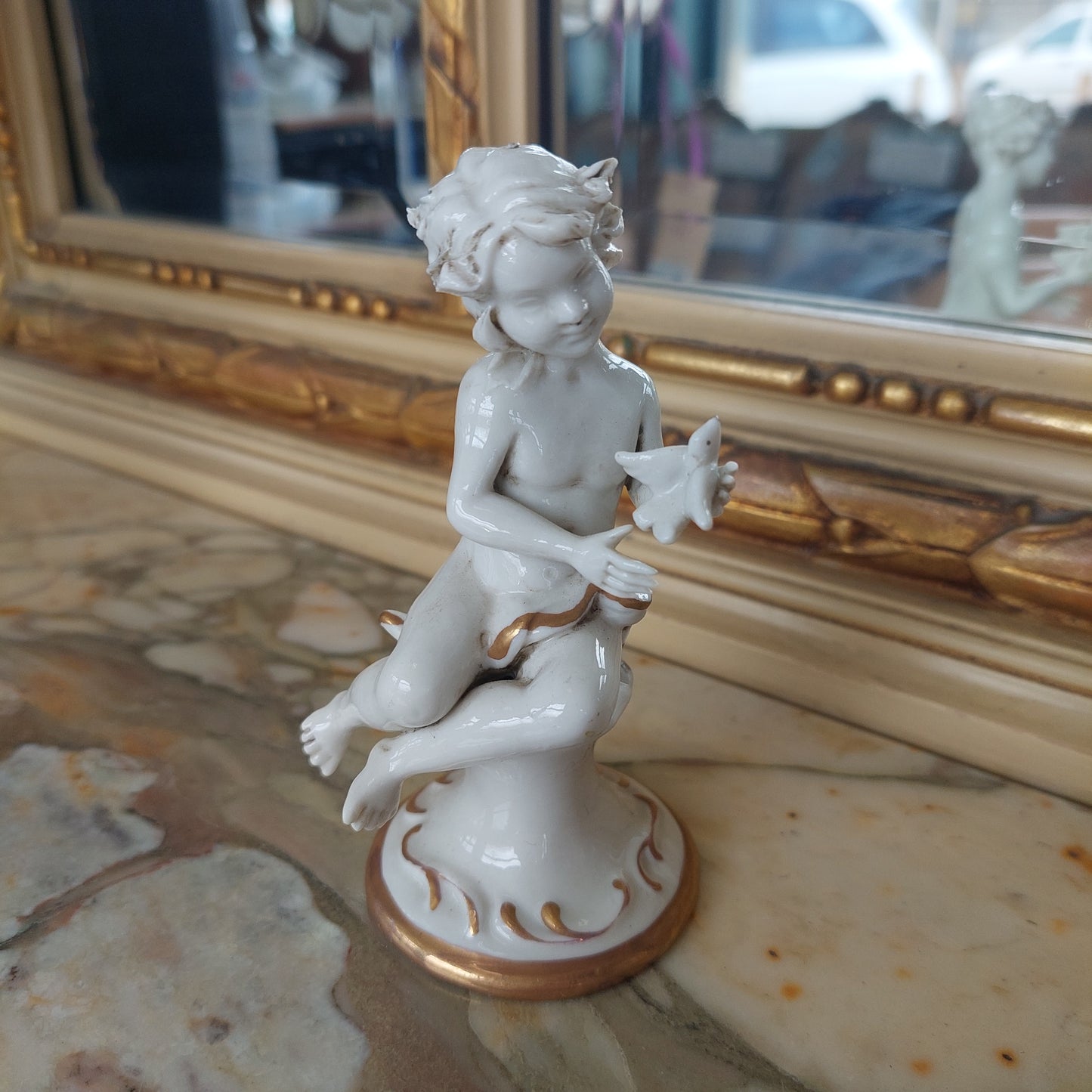 Set/4 Statuette Puttini Porcellana* Capodimonte