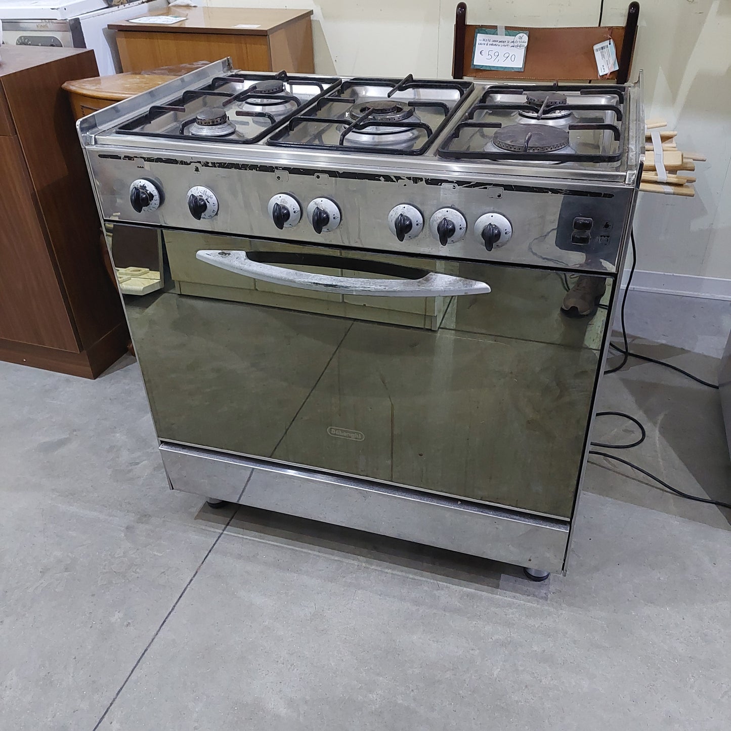 Delonghi Cucina 5 Fuochi Con Forno E Cappa Cm80x50x84h