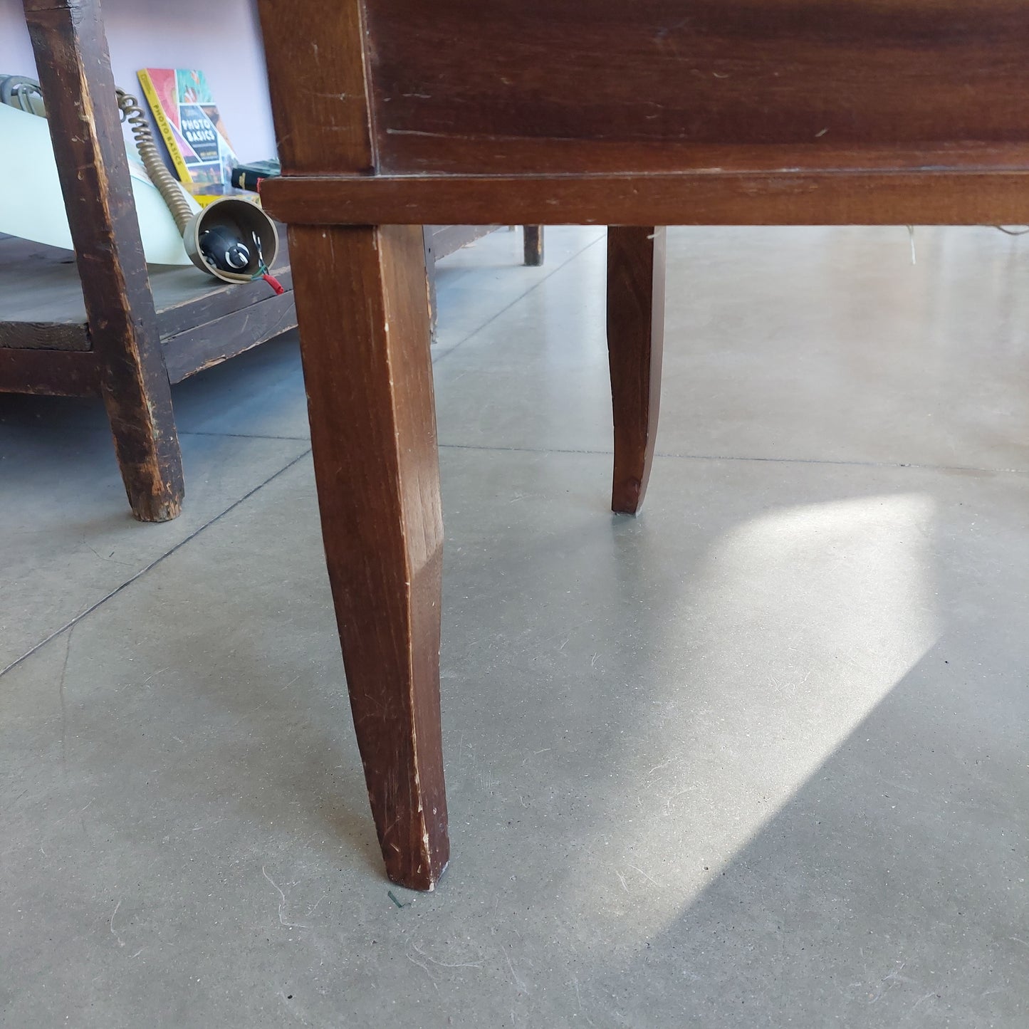 Tavolino Legno Bacheca Cm60x60x47h