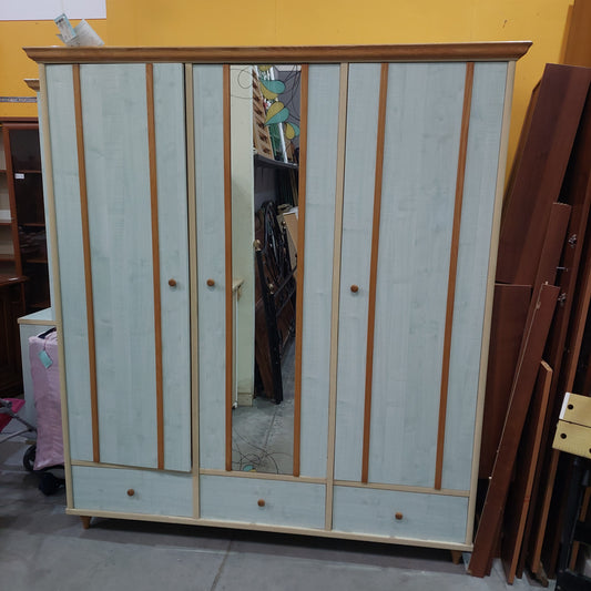 Armadio In Formica Azzurro 3/a 3/c Cm177x63x199h