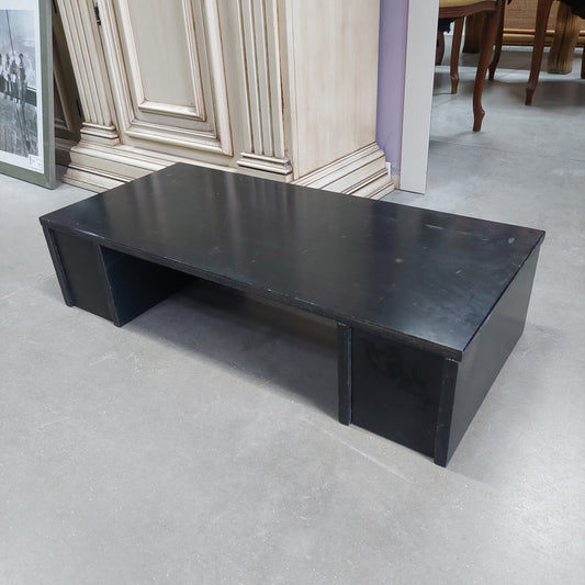 Rialzo Tv Legno Nero Cm75x35x18h