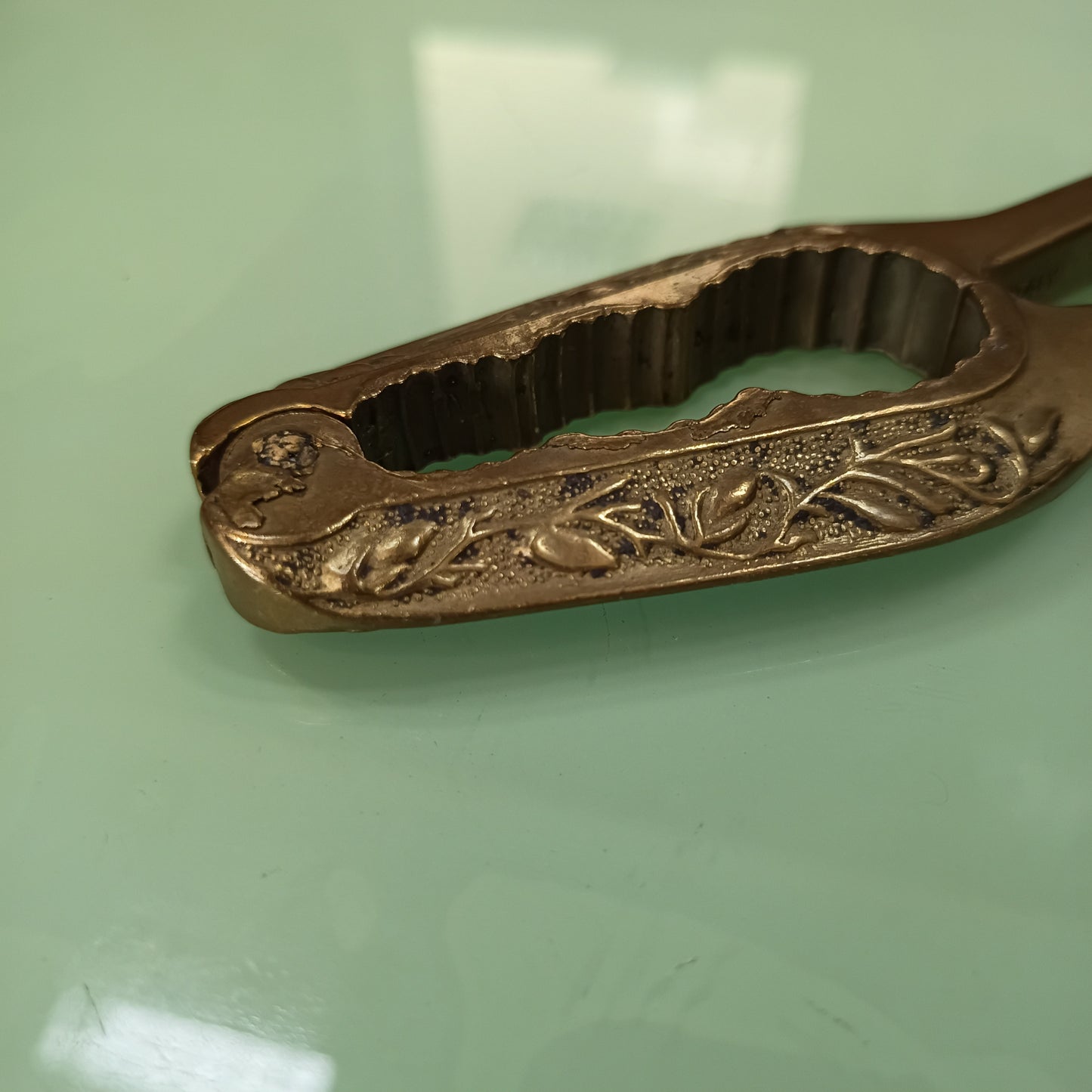 Schiaccianoci Vintage Ottone St. Art Nouveau