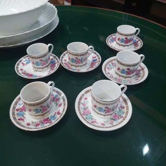 Set/6 Tazzine Caffè Porcellana Cinese