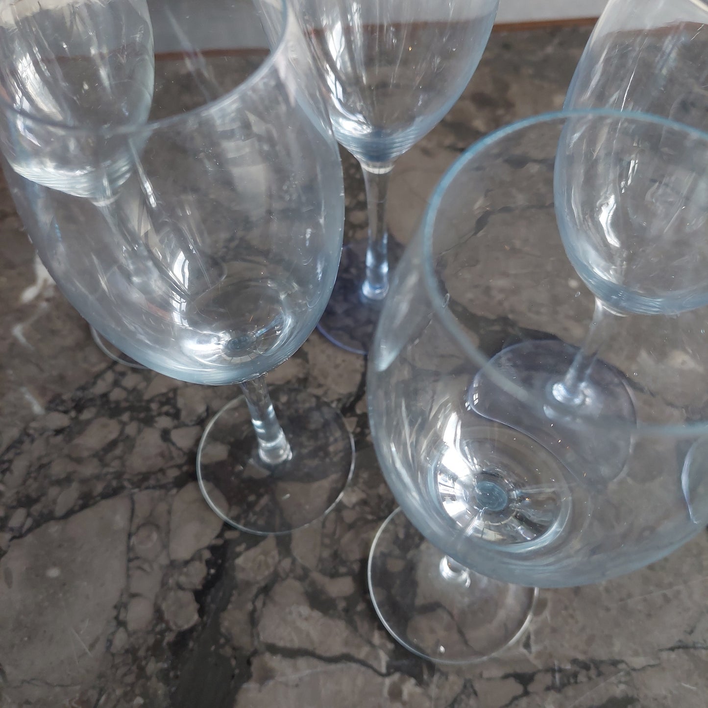 Set/6 Calici Vino In Cristallo