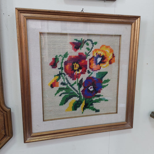 Quadro Fiori Mezzopunto