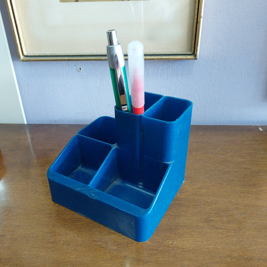 Organizer Portapenne Da Scrivania Blu