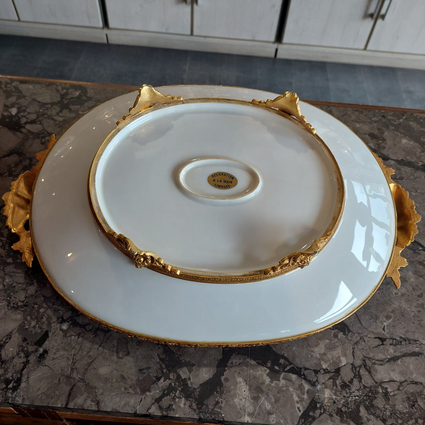 Centrotavola Alzatina Porcellana Francese Limoges
