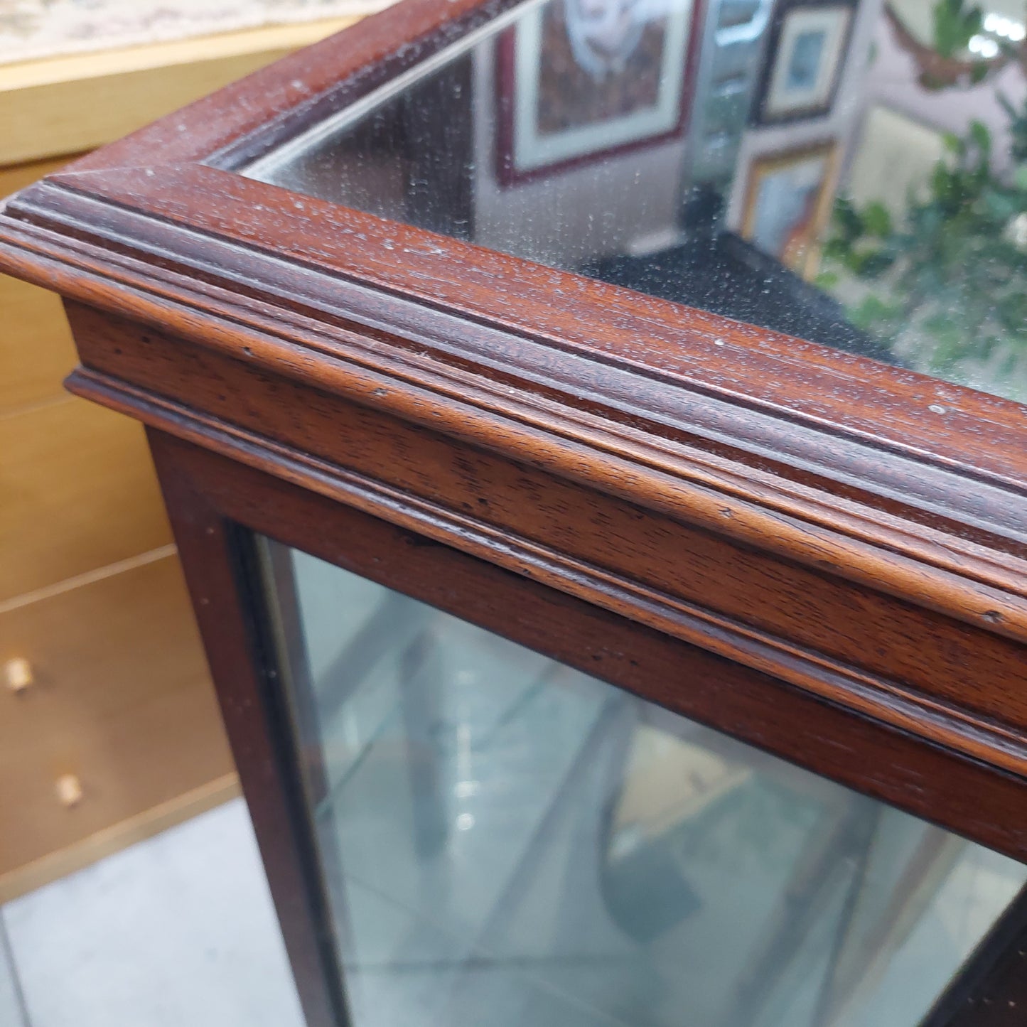 Vetrinetta Bacheca Legno / Specchi Cm55x32x82h