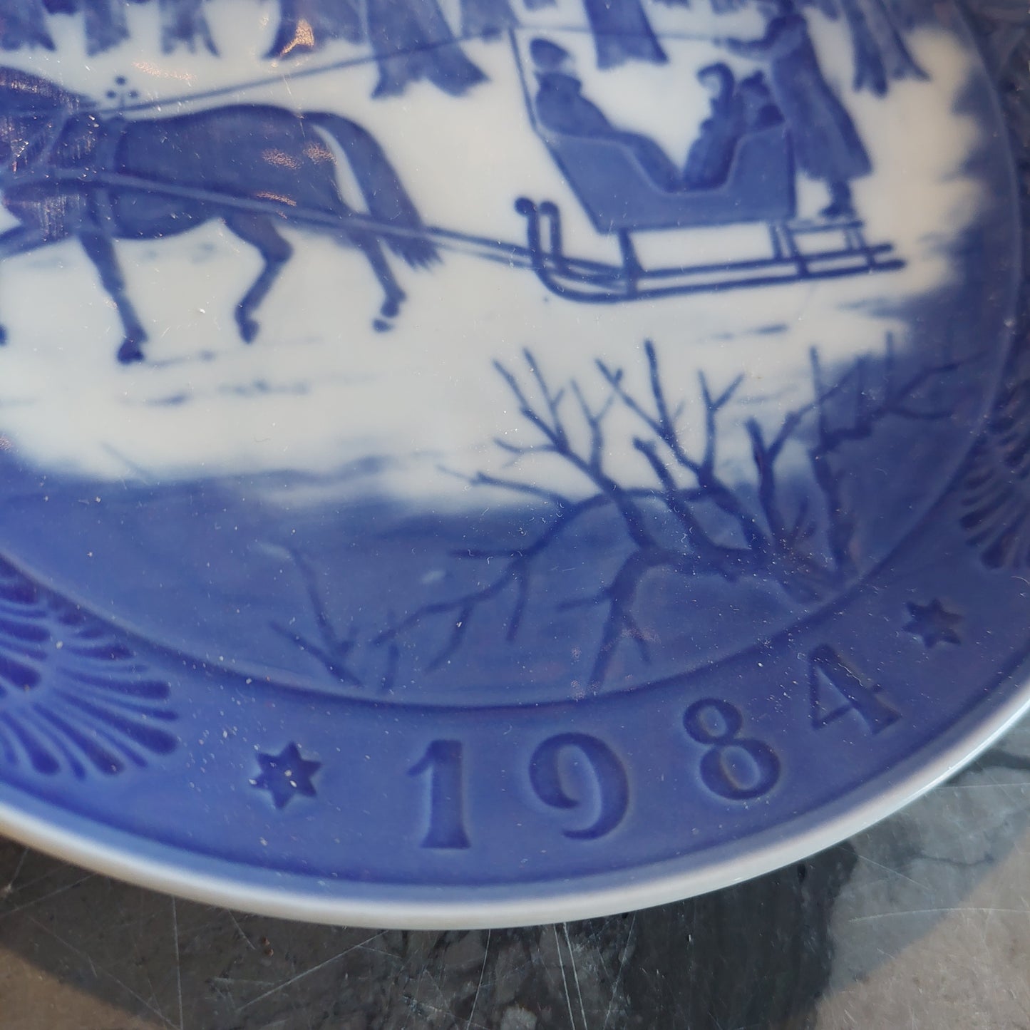 Piatto Natale 1984 Porcellana Royal Copenhagen