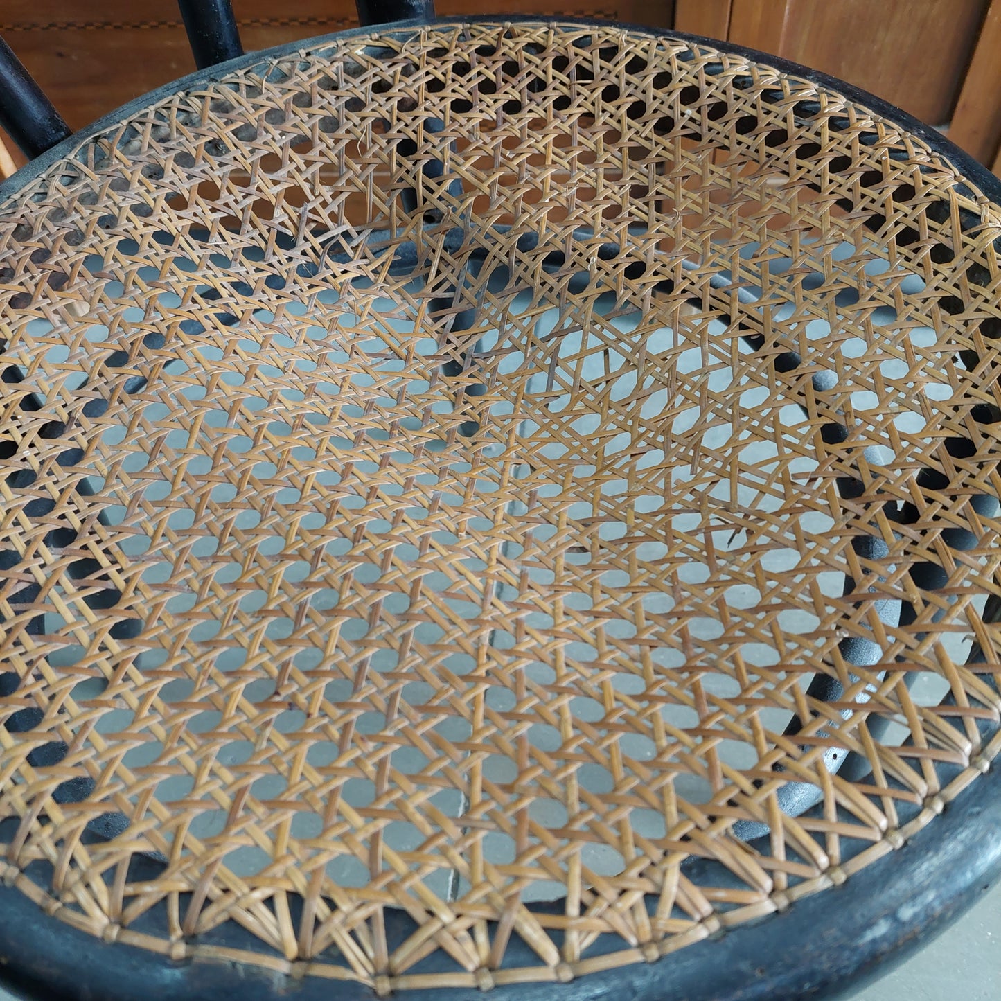 Sedia* Nera Legno/paglia Di Vienna St. Thonet (da Restaurare)