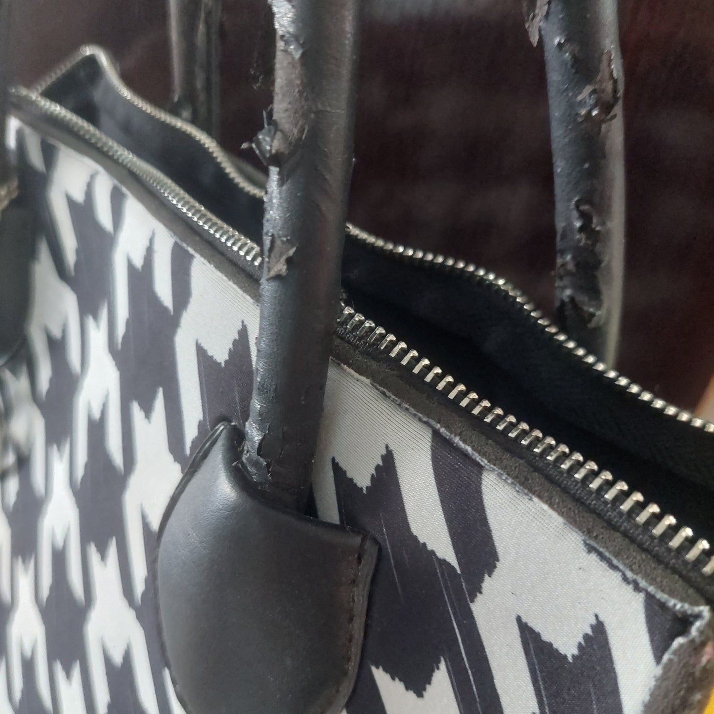 Borsa Pied De Poule Piùbag Con Pochette
