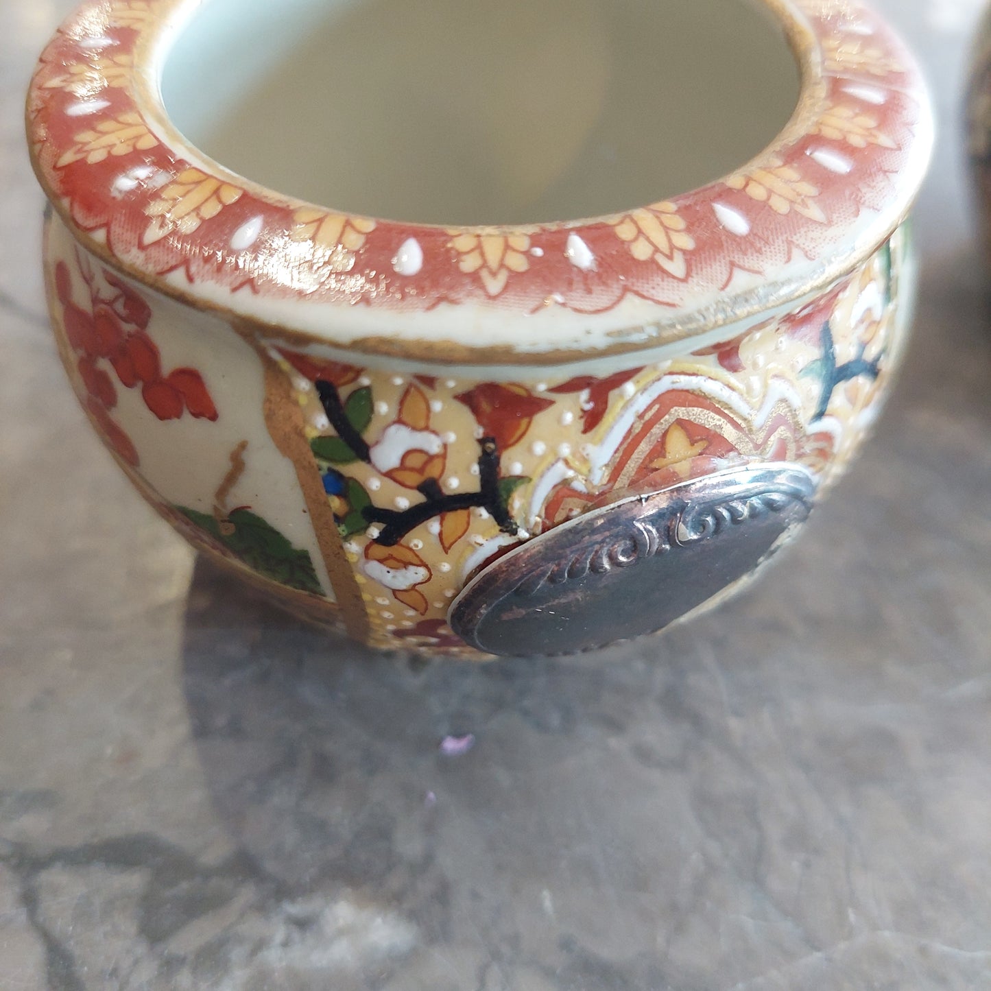 Set/2 Cachepottini Ceramica Cinese Placchetta Arg