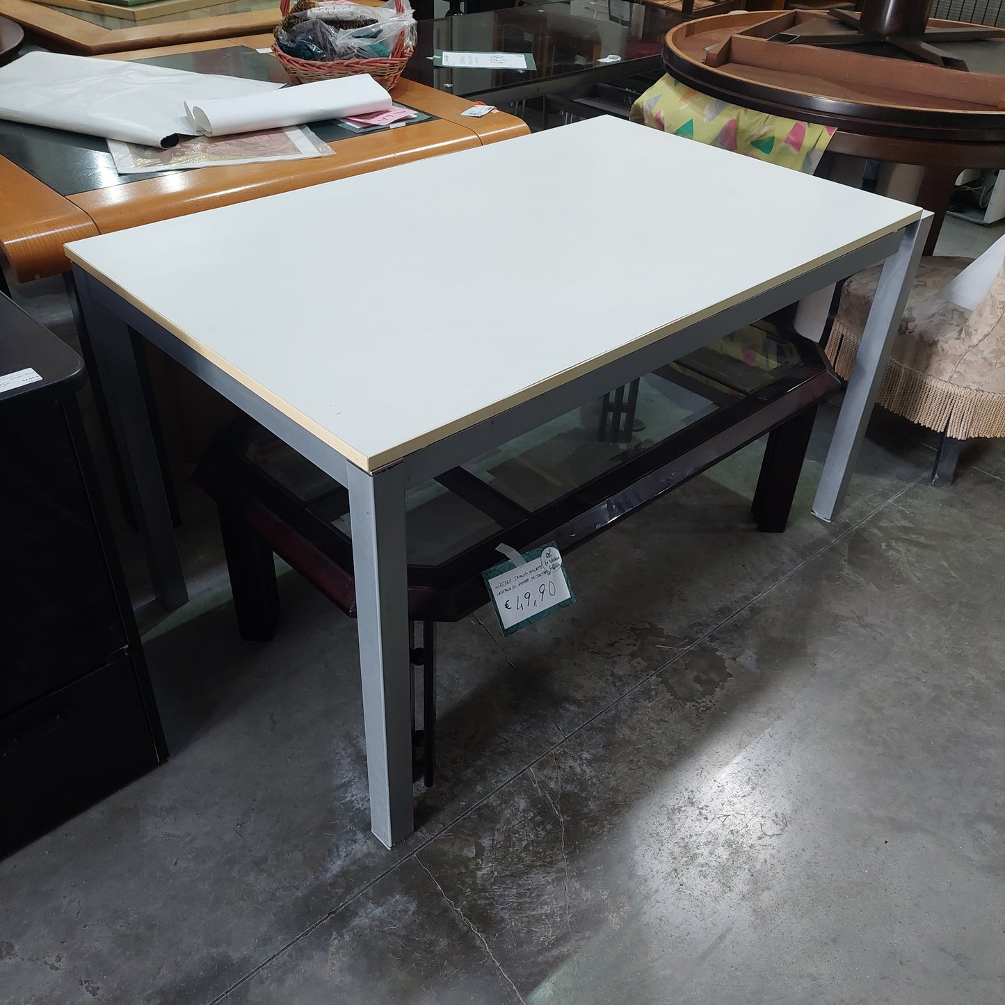 Tavolo Bianco Allungabile Cm130/190x80x76h