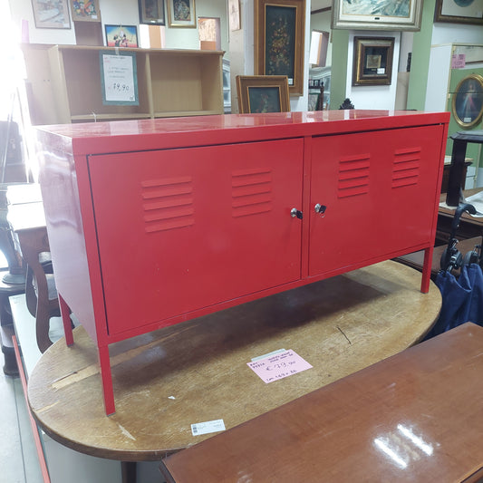 Mobile Metallo Rosso 2/a Scorrevoli Cm118x40x63h