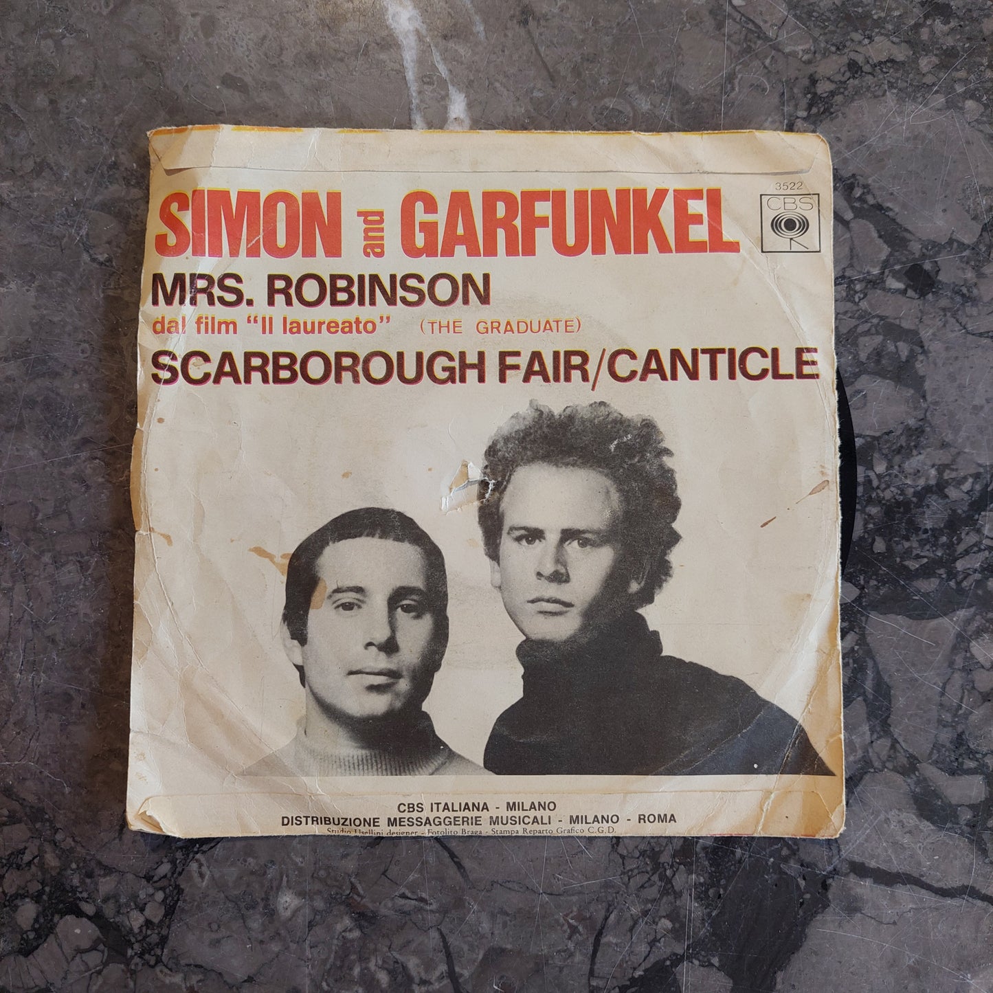 V/mrs. Robinson/scarborough Fair - Simon And Garfunkel (45 Giri)*