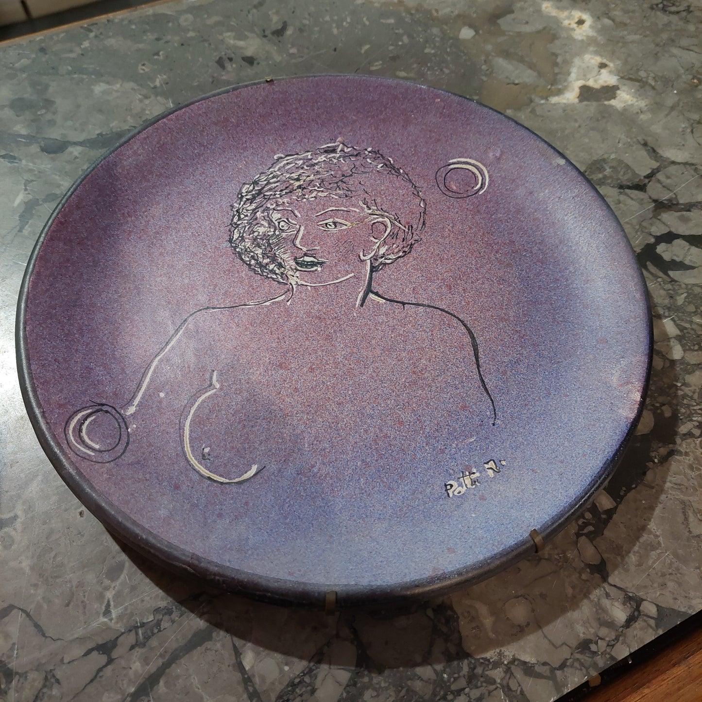 Piatto Ceramica La Giara Firmato Patti D27cm