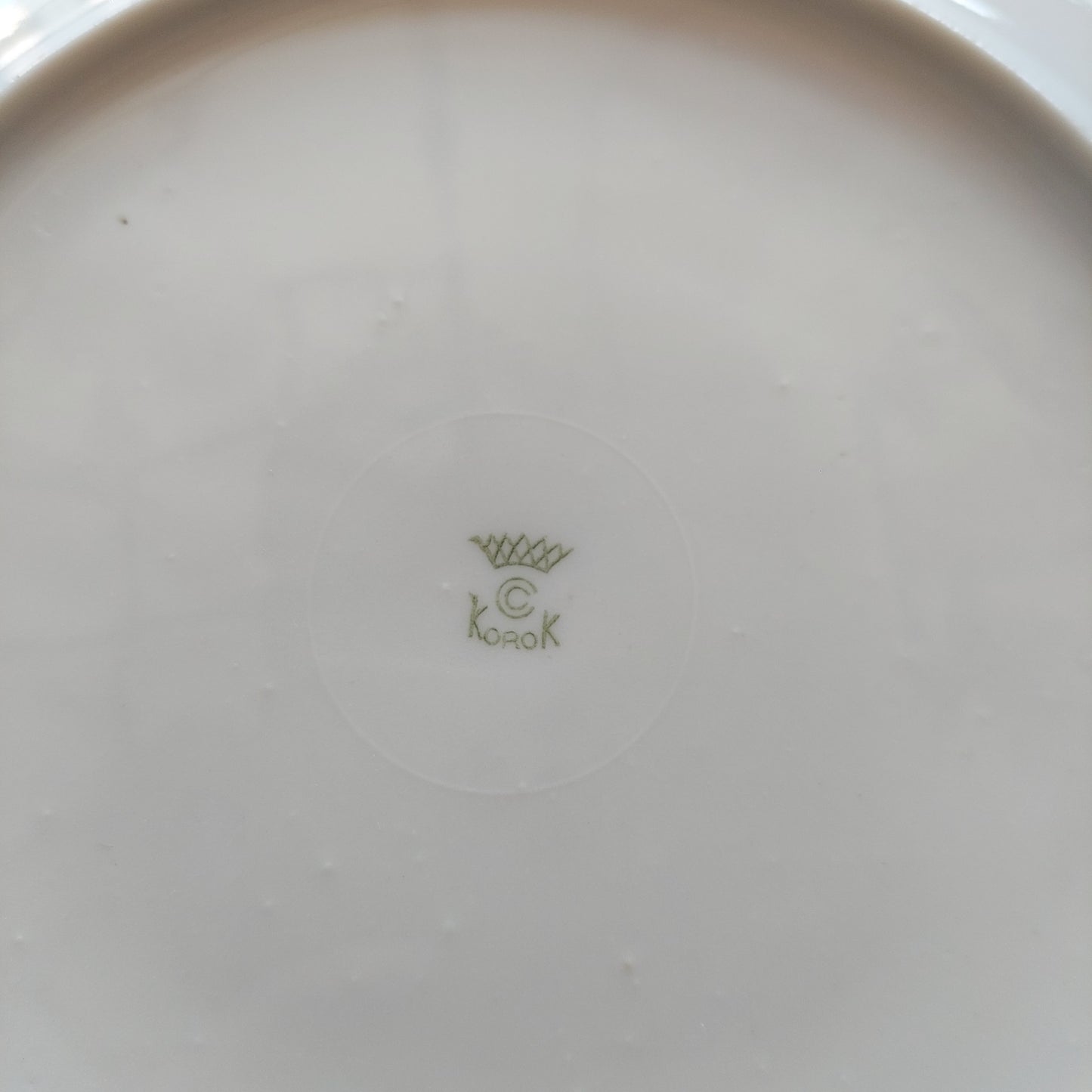 Piatto Porcellana Korok Decoro Oro D23,5