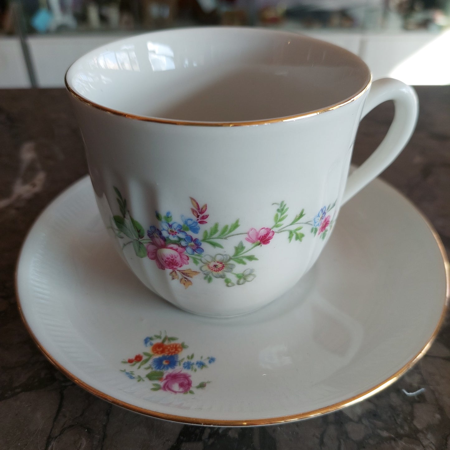 Tazza The Da Collezione Porcellana Tedesca