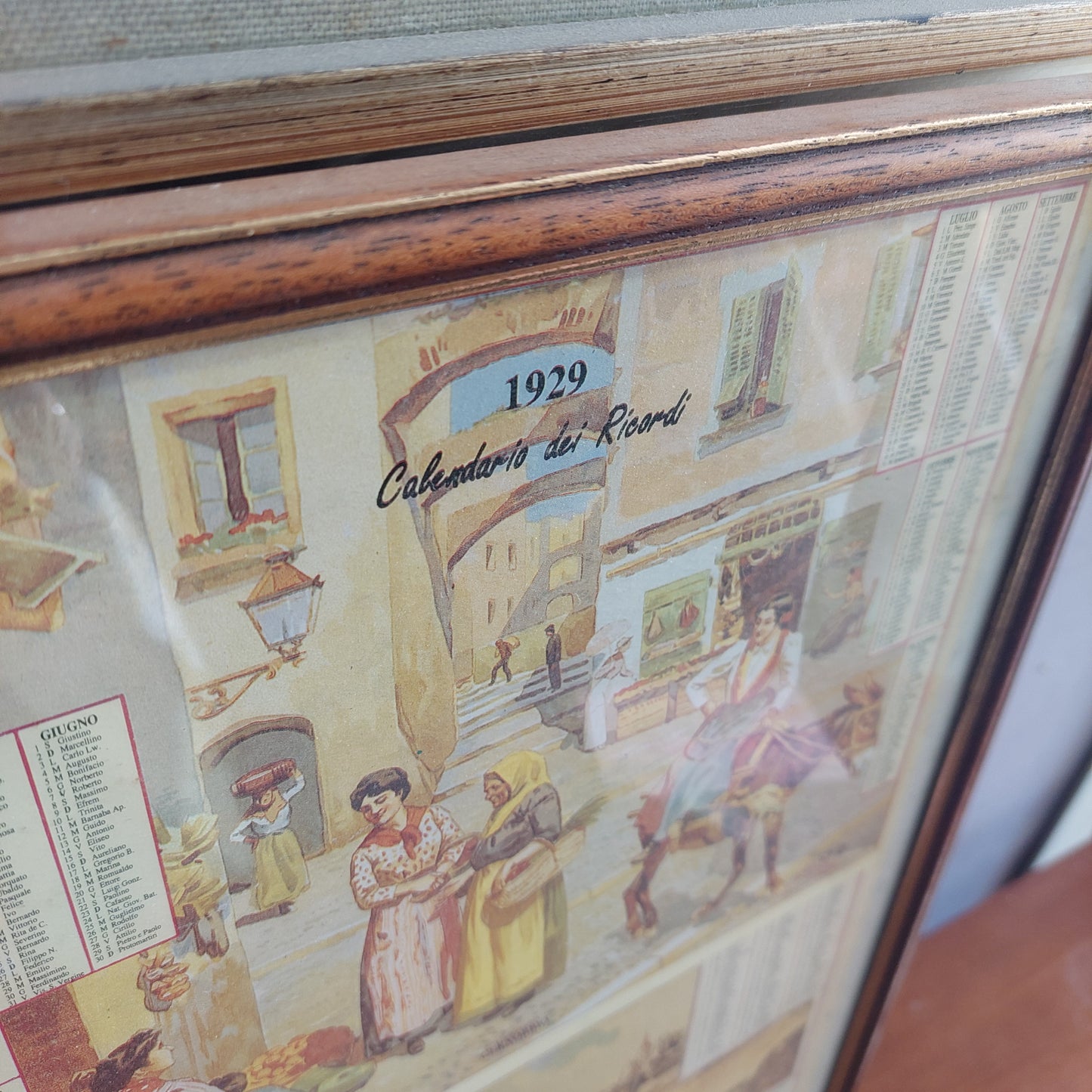 Q/stampa Calendario Dei Ricordi 1929/1914 Cm32x42