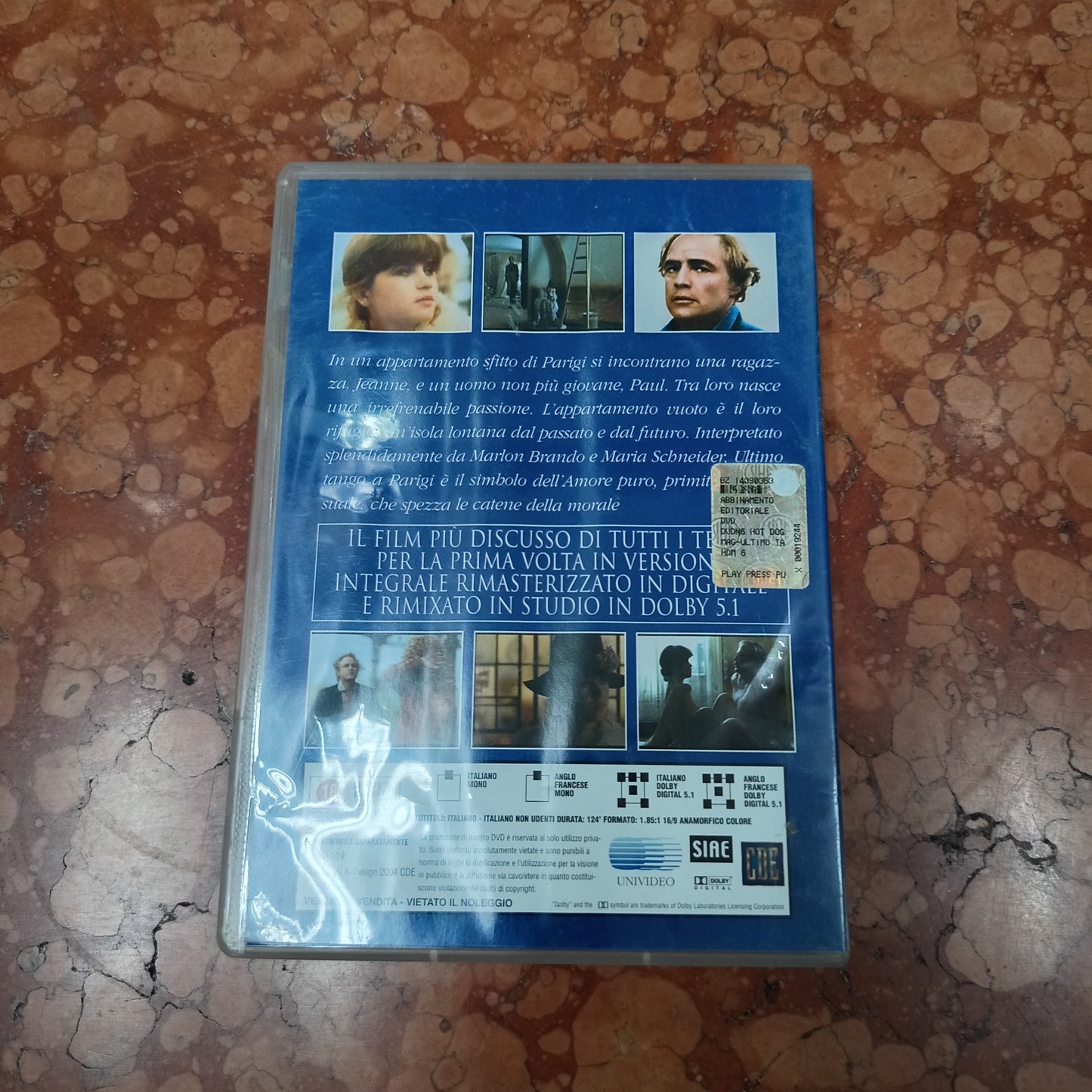 Dvd/ultimo Tango A Parigi