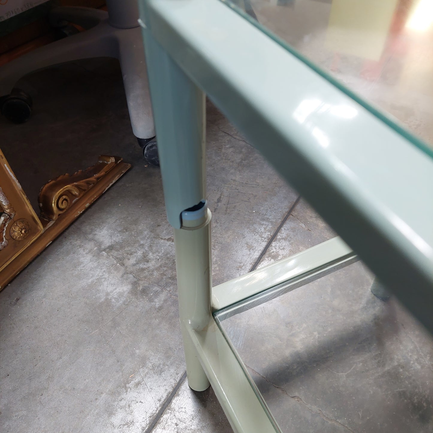 Tavolinetto 2 Ripiani Vetro Cm40x30x45
