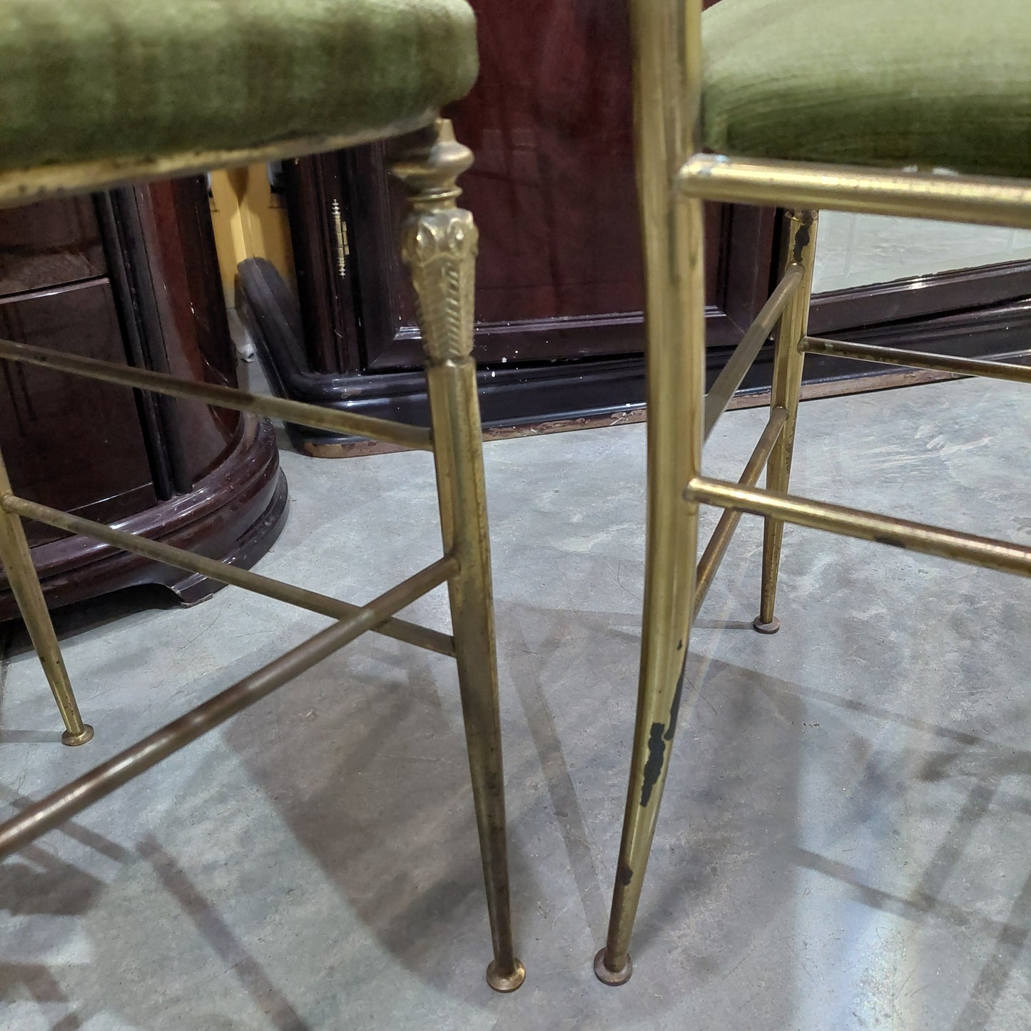 Coppia Sedie Ottone Anni 50