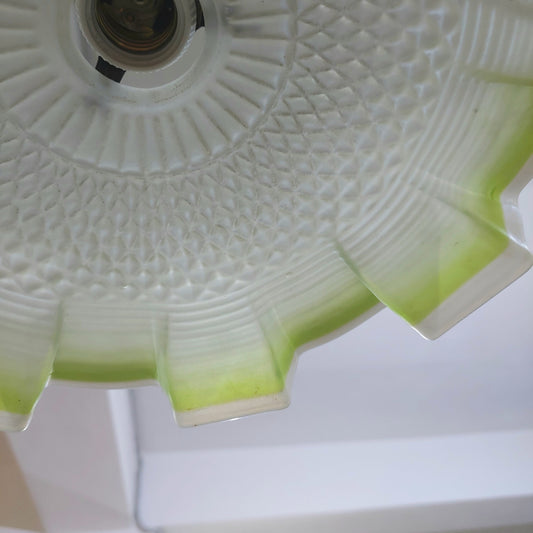 Lampadario Fazzoletto Vetro Di Murano Anni '30 (64780)