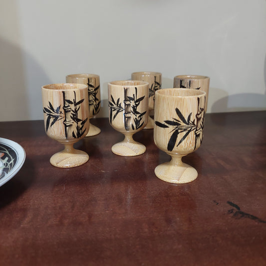 Set/6 Bicchierini Sakè Bambù* Cinese