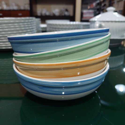 Set/4 Ciotole Ceramica Colorate