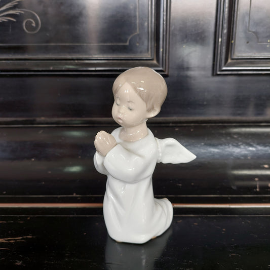 Statuina Angioletto Che Prega Porcellana Lladrò