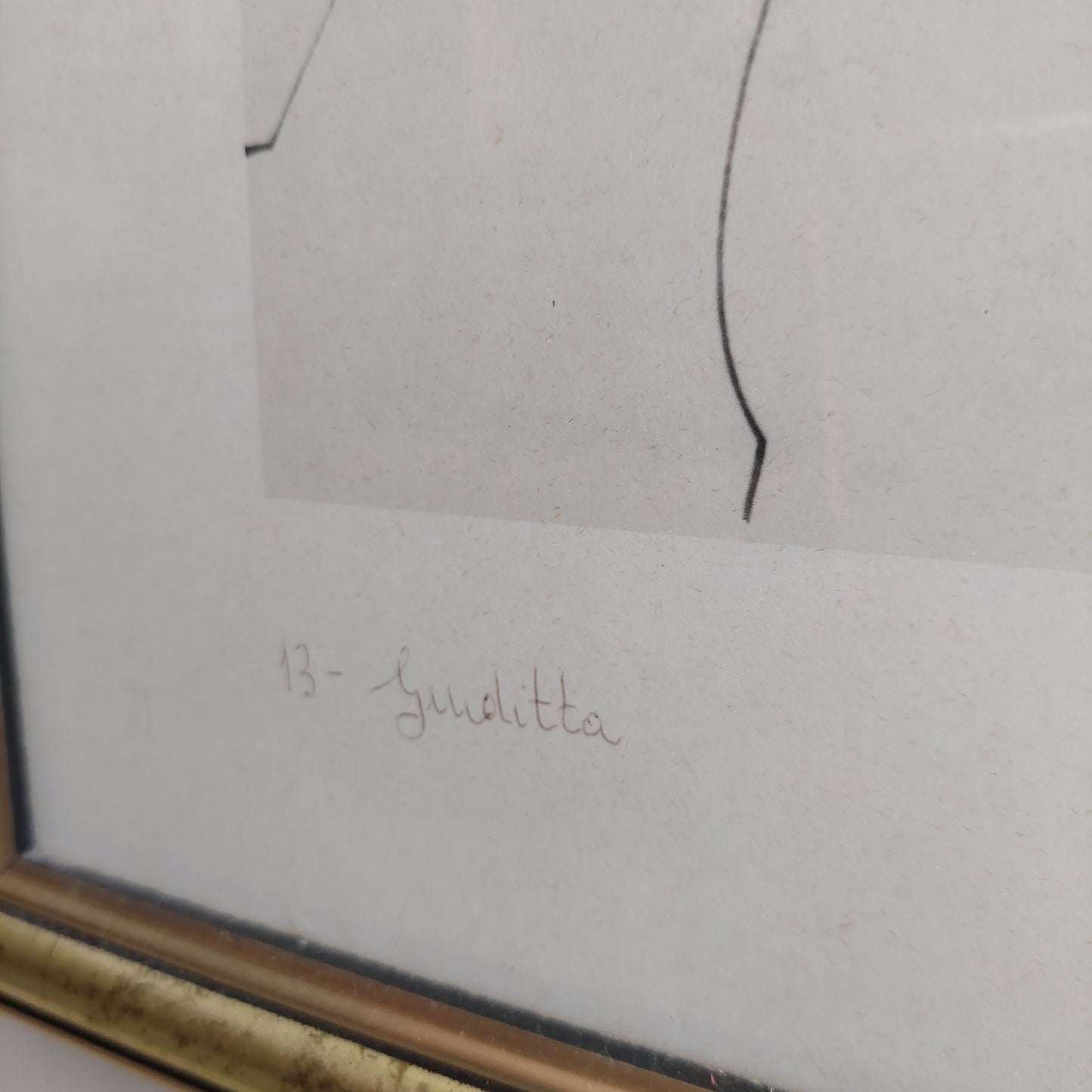 Quadro Litografia Corrado Cagli "giuditta" Cm44x60