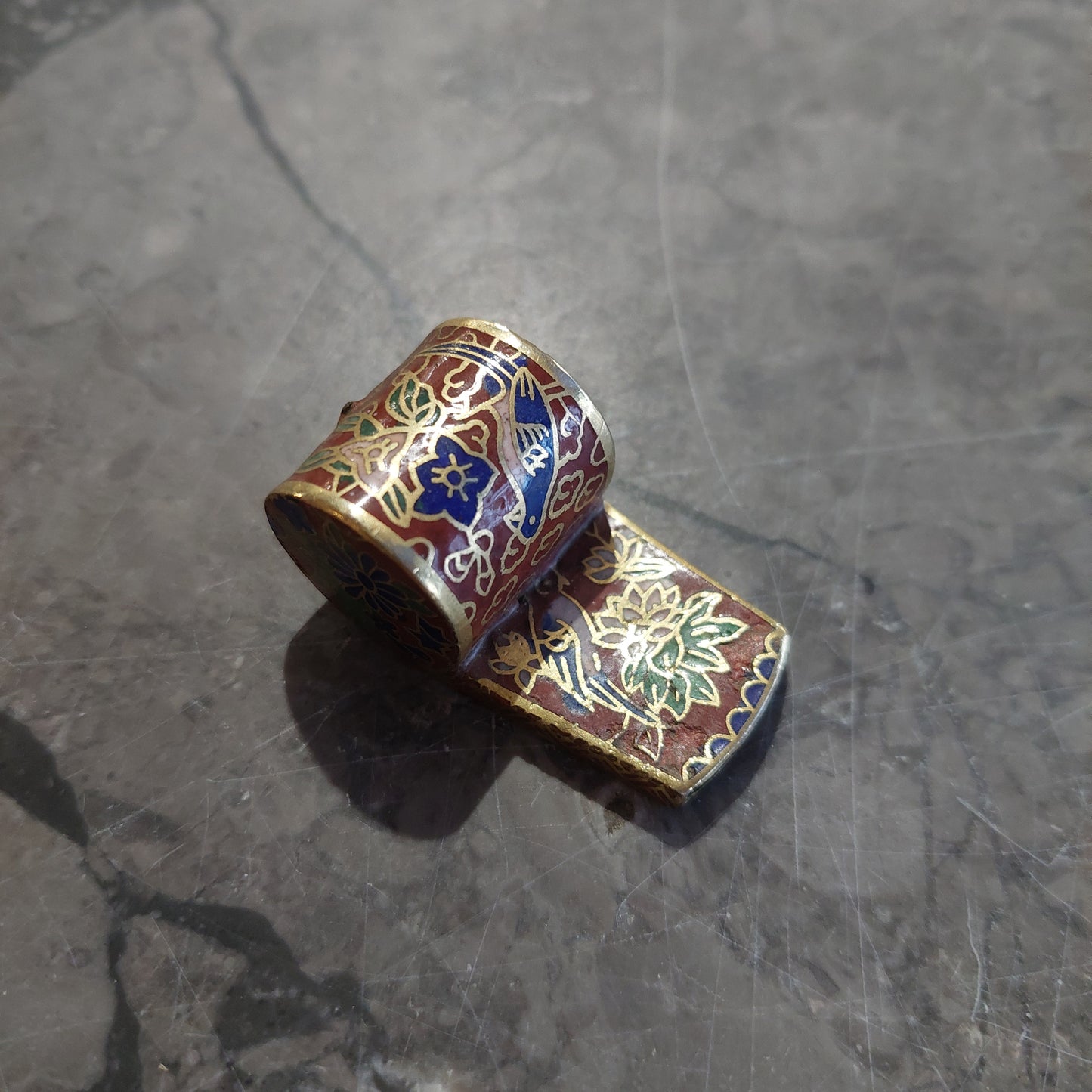 Fischietto Cloisonnè Cinese
