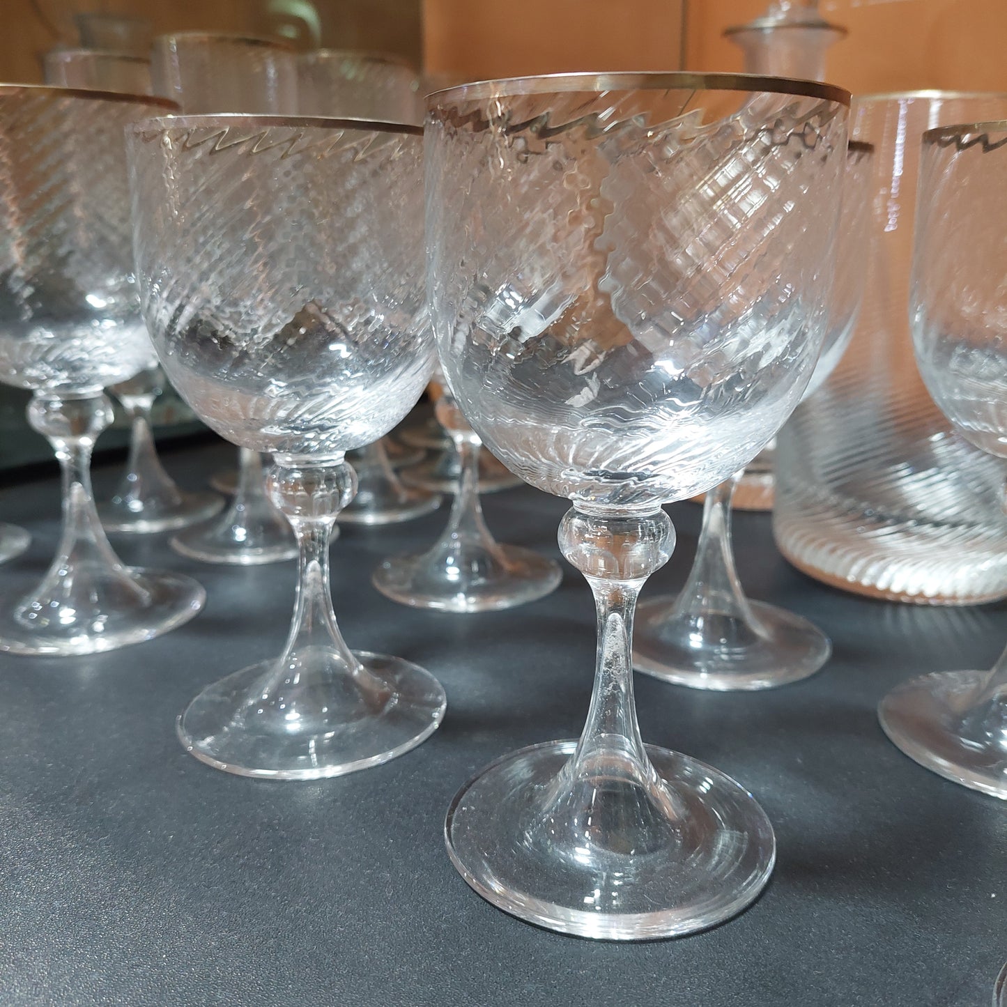 Serv/26 Pz Calici Cristallo Di Murano