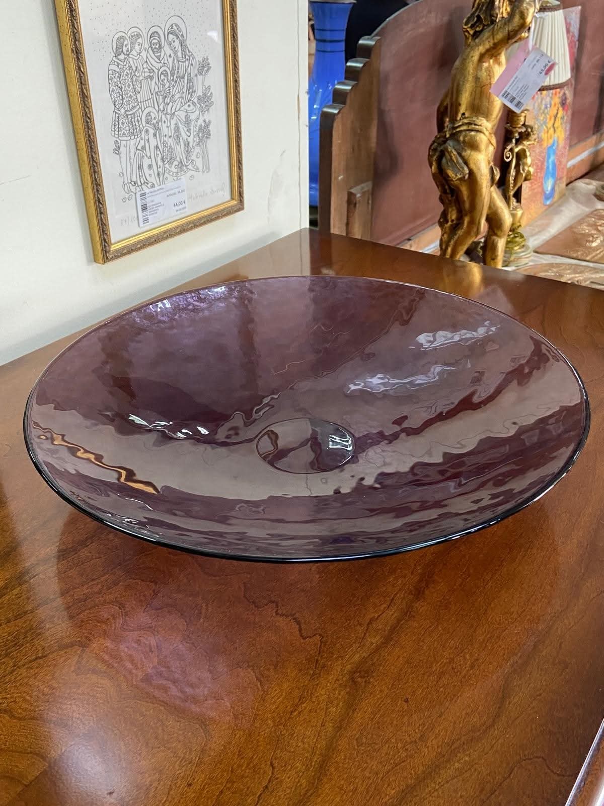 Centrotavola Vetro Di Murano Glicine Effetre D37