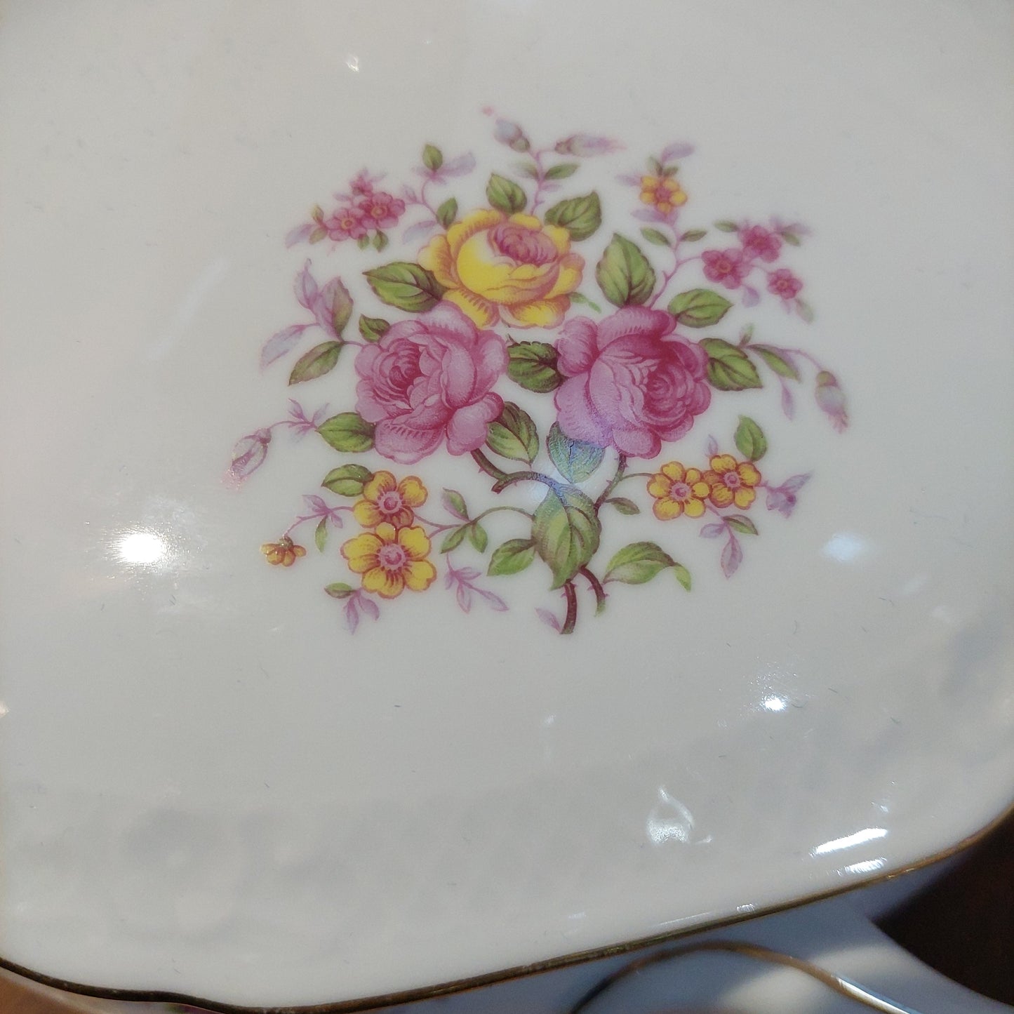 Zuppiera Con Coperchio Porcellana Bavaria Decoro Fiori