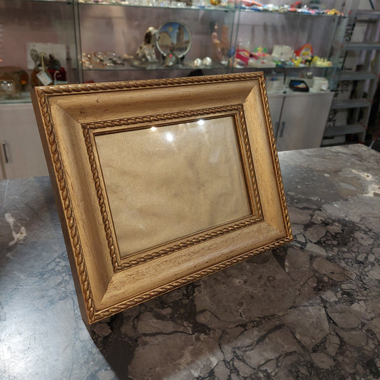 Portafoto Legno Oro Cm21x26
