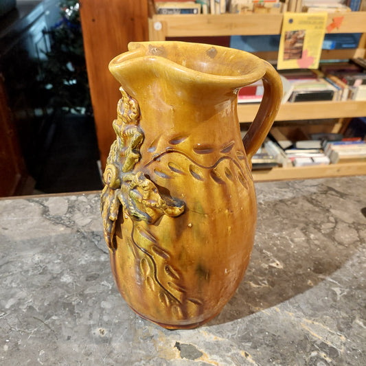 Caraffa Terracotta Smaltata Vintage