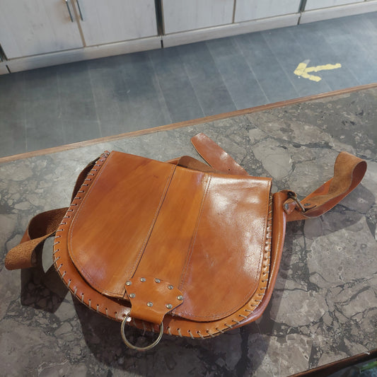 Borsa Pelle Borchiette Made In Italy