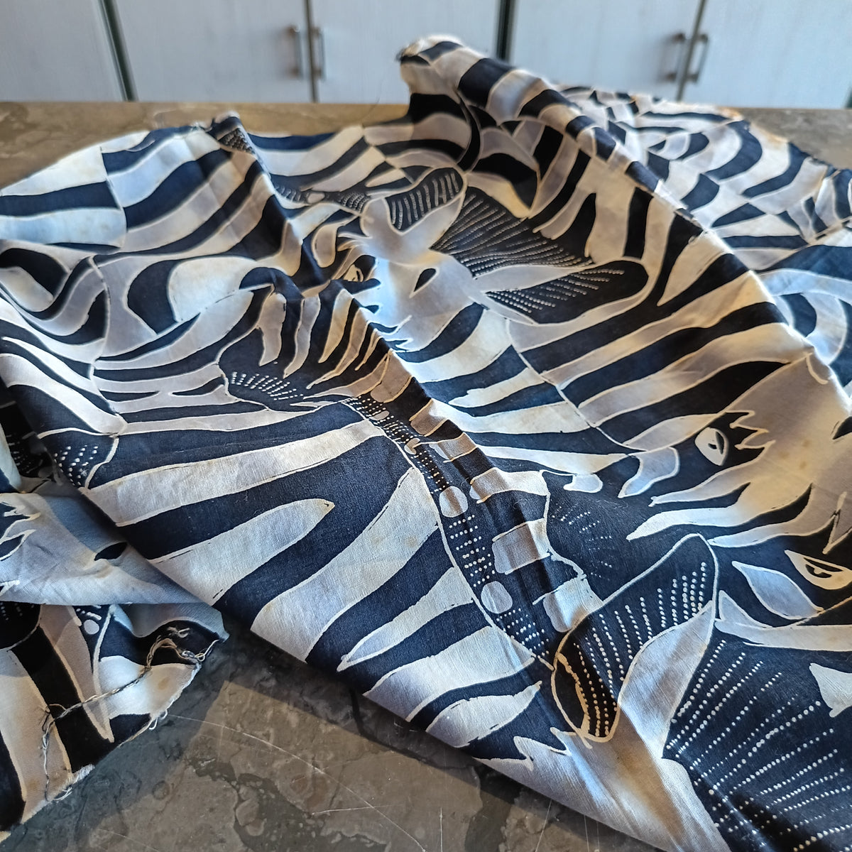 Tessuto Batik Zebre Cm45x70